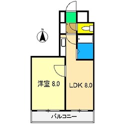 カーサグラン高知の物件間取画像